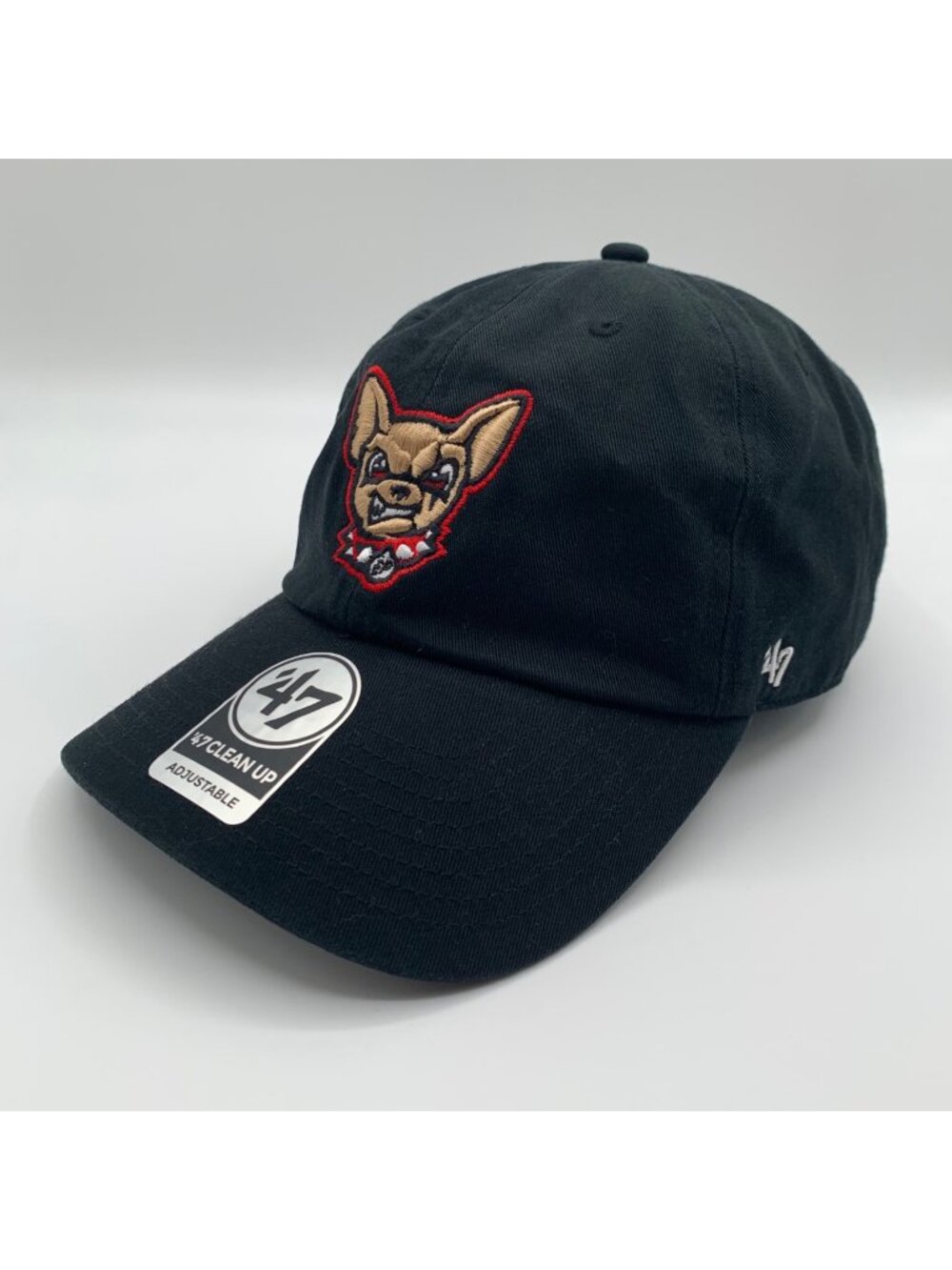 El Paso Chihuahuas MiLB Black 47 Brand Clean Up Relaxed Fit Strapback Hat New